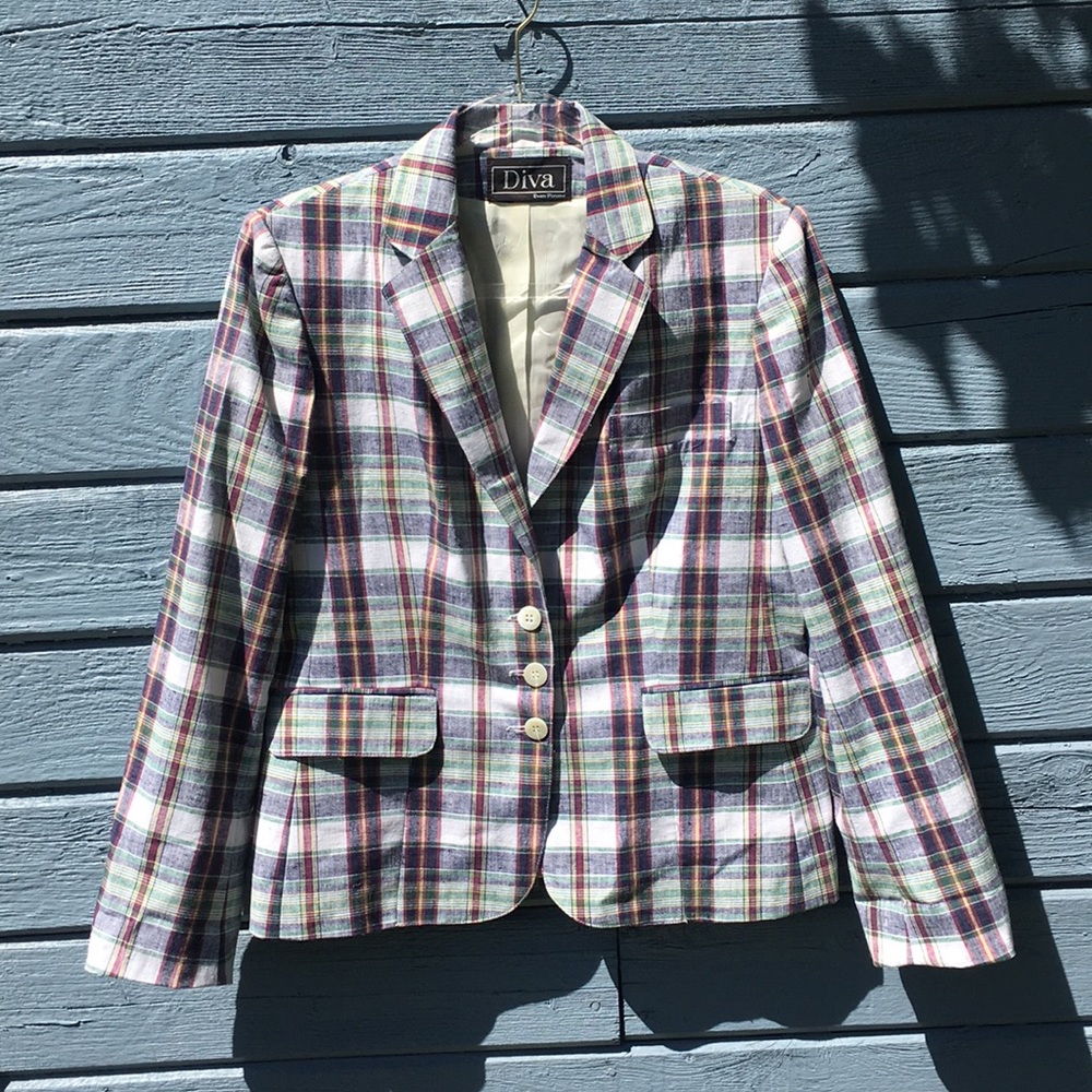 Vintage Linen Blazer